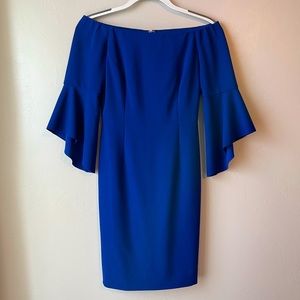Antonio Melani Half Sleeve Off The Shoulder Knee Length Dress